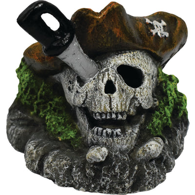 Hikari Pirate W/Sword Through Skull, 3.5 in - Resin