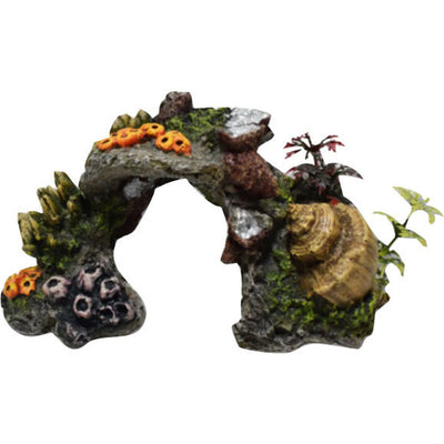 Hikari Arch W/Coral, 3.9 in - Resin