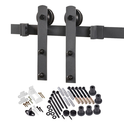 Renin BD100K-07800-MB Straight Strap Barn Door Hardware Kit