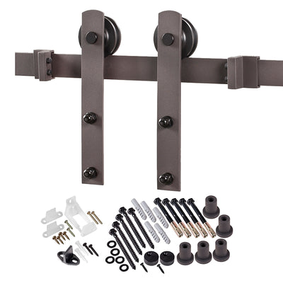 Renin BD100K-07800-BR Straight Strap Barn Door Hardware Kit