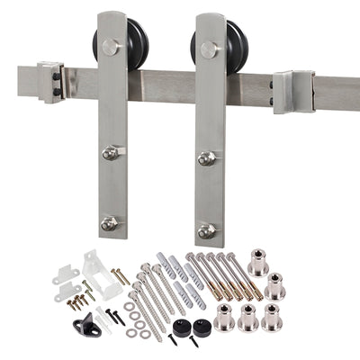 Renin BD100K-07800-SS Straight Strap Barn Door Hardware Kit