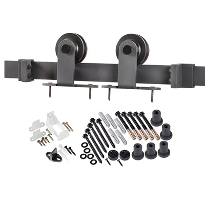 Renin BD101K-07800-MB Straight Strap Barn Door Hardware Kit