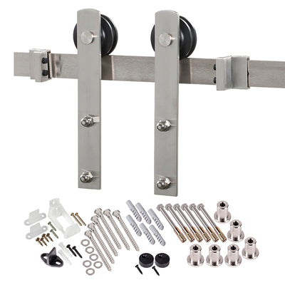 Renin BD100K-09600-SS Straight Strap Barn Door Hardware Kit