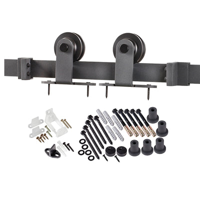 Renin BD101K-09600-MB Straight Strap Barn Door Hardware Kit