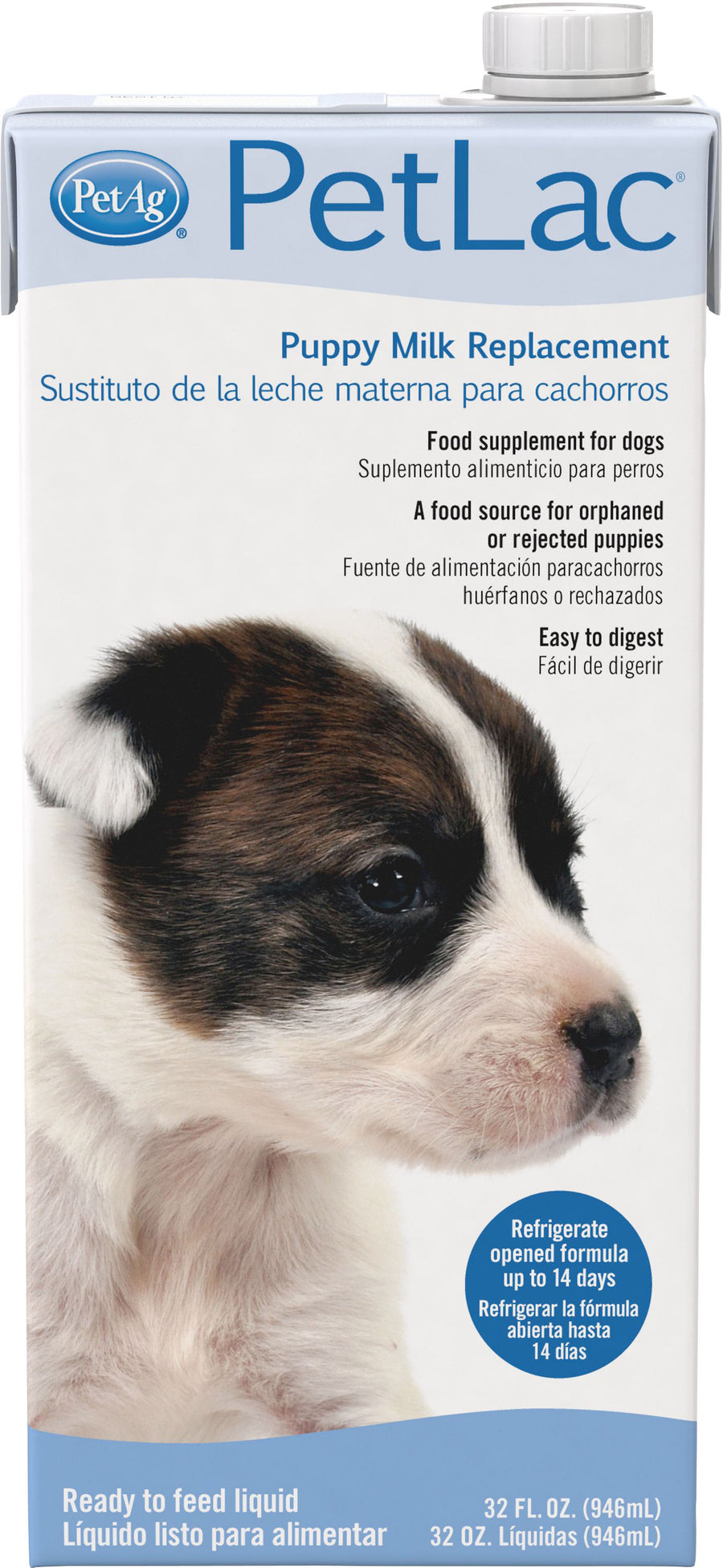Pet Ag Petlac Puppy Milk Replacement Liquid, 32 oz - Milk Replacers