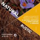 Premium 8 Pounds Pine Straw Mulch for Landscaping, Organic Material Made from Authentic Pine Needles Ideal for Gardening, Soil Moisture Retention.