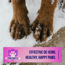 Paw Shield Pet Friendly Ice Melt (12 LB)- A Dual Acting, Natural Based Ice Melt for Snow with a Melting Power of Below Zero Degrees