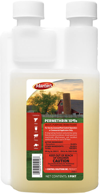 Martin's Permethrin 10% Multi-Purpose Insecticide, 1 pt - On Animal Concentrate