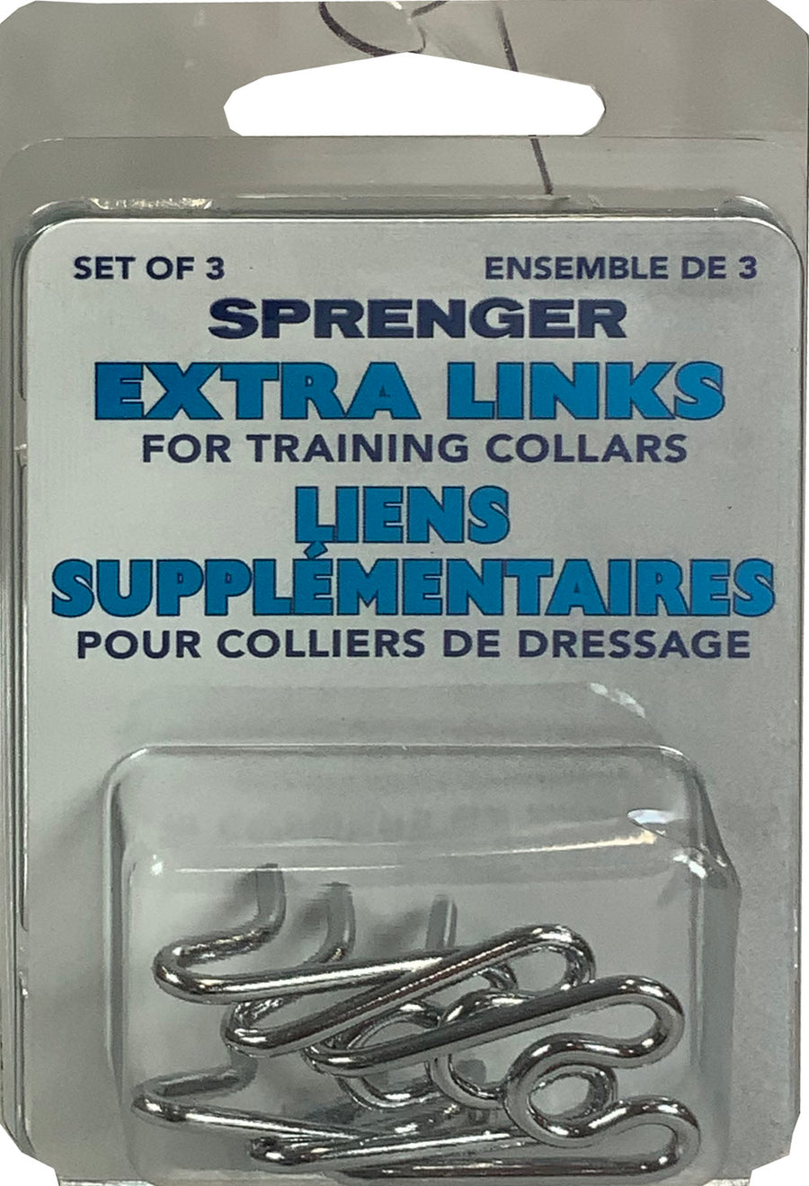 Herm Sprenger Chrome Extra Links, 2.5 mm-3 pk - Training