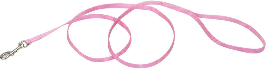 Coastal Single Ply Dog Leash, Bright Pink, 3/8 in x 6 ft - Nylon Leads