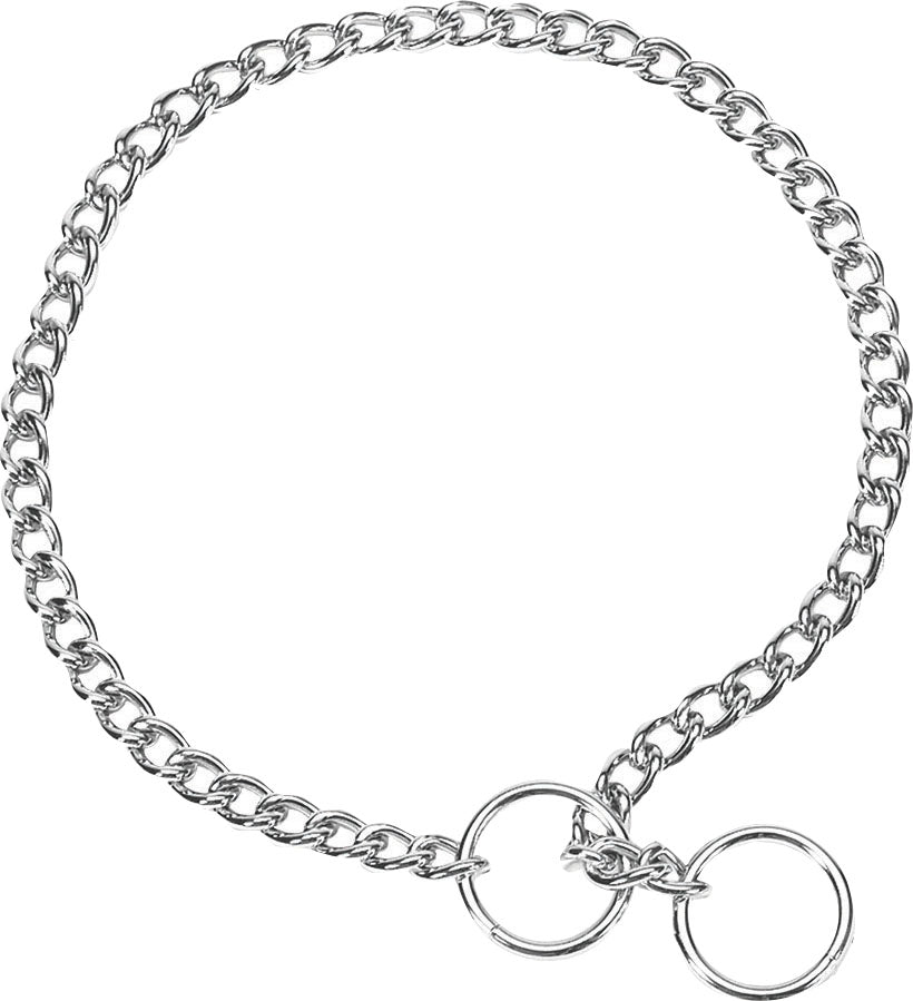 Titan Chain Training Dog Collar, Chrome, 2.5 mm x 20 in