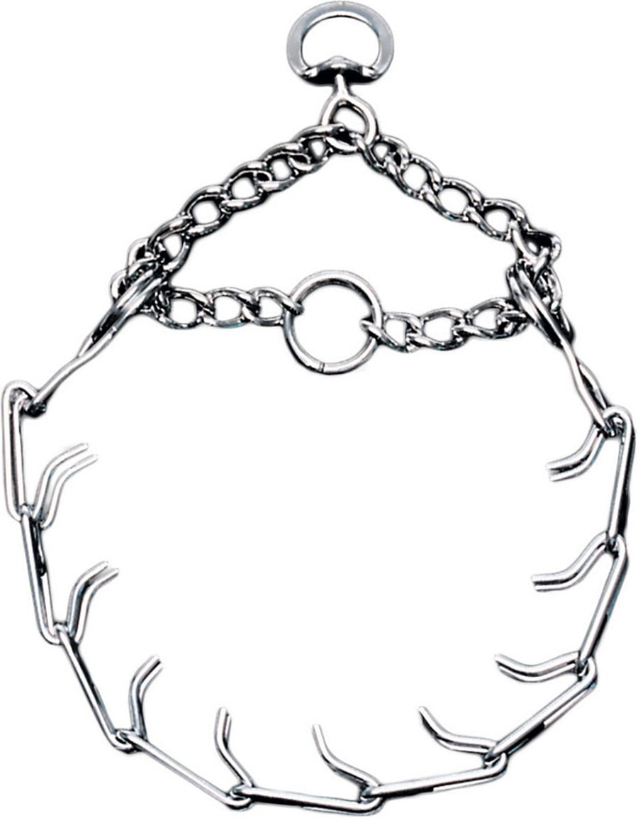 Titan Dog Prong Training Collar, Chrome, 2.0 mm x 14 in