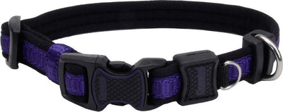 Inspire Adjustable Dog Collar, Purple, 1 x 14-20 in - Nylon Collars