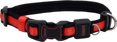 Inspire Adjustable Dog Collar, Red, 1 x 14-20 in - Nylon Collars