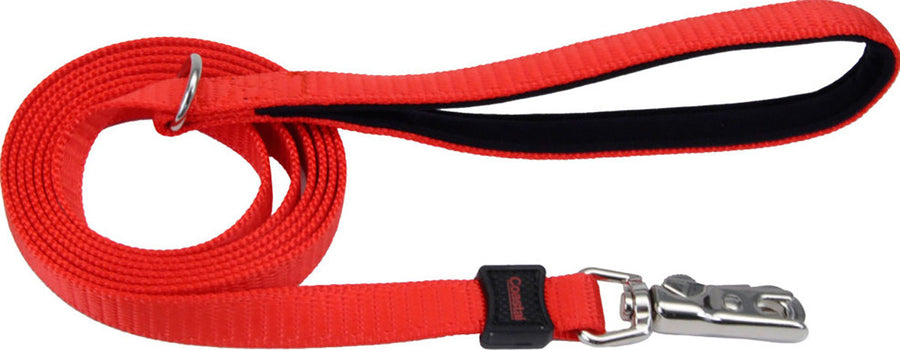 Inspire Dog Leash, Red, 5/8 in x 6 ft - Nylon Leads