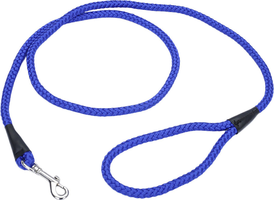 Coastal Rope Dog Leash, Blue, 1/2 in x 6 ft - Nylon Leads