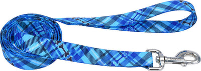 Styles Dog Leash, Plaid, 5/8 in x 6 ft - Nylon Leads