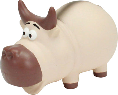 Rascals Buffalo Grunt Dog Toys, 7 in - Latex