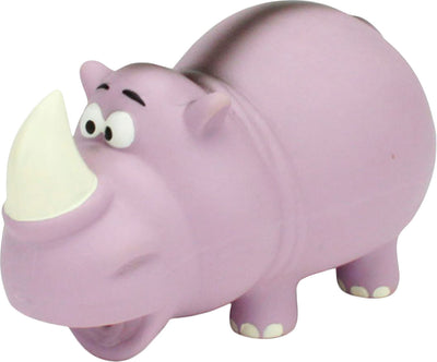 Rascals Rhino Grunt Dog Toys, 6.5 in - Latex
