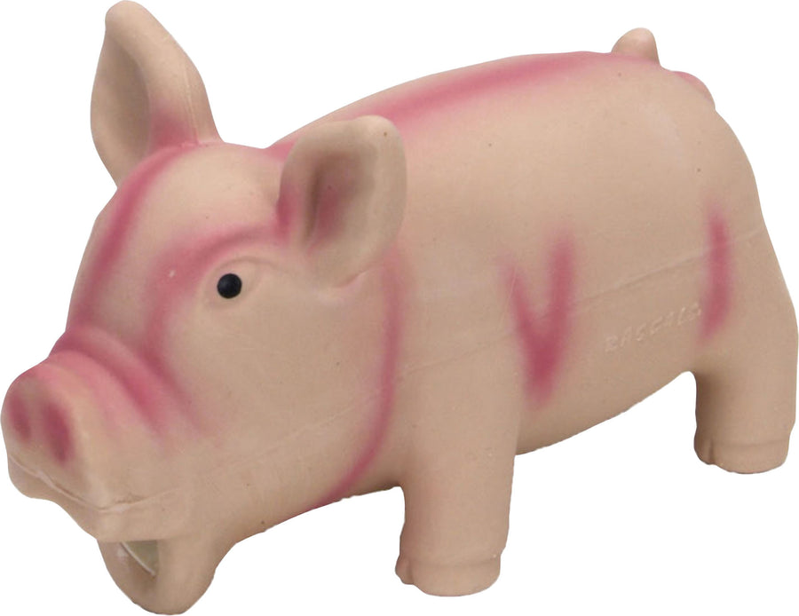 Rascals Pig Grunt Dog Toys, Pink, 6.25 in - Latex