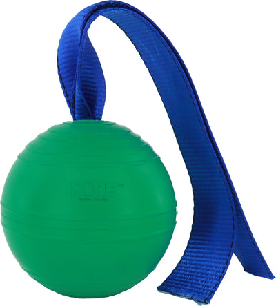 Petkore Equine Flex Ball & Tail, Green, 4.75 in - Toys & Play