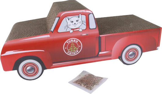 Turbo Truck Cat Scratcher, Red - Scratch Posts