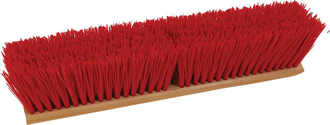 O-Cedar Commercial Concord Outdoor Sweep Complete Garage Broom, Red, 24 in - Push