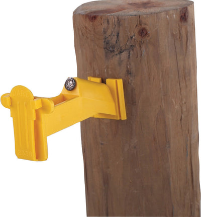 Dare Wood Post Tape Insulator 3.5 in Extended, White, 25 pk - Insulator for Wood Post