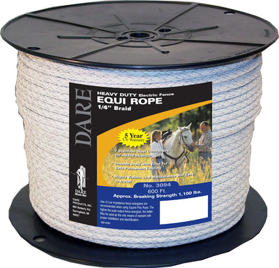 Dare Poly Equi-Rope, White, 600 ft - Poly Rope