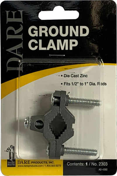 Dare Ground Rod Clamp, 6x4 in - Clamps and Joiners