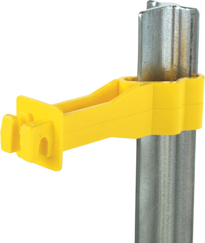Dare Back Side T Post Insulator, Yellow, 25 pk - Rod and Post Insulators