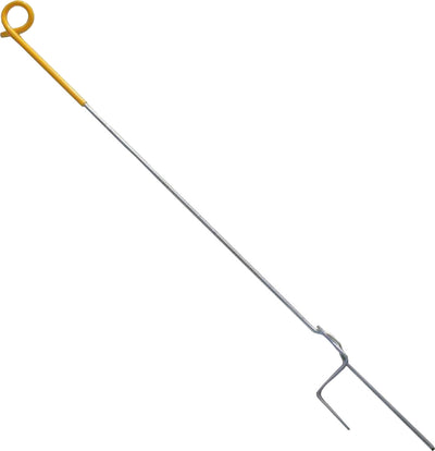 Dare Step in Pig Tail Post, Silver, 42 in - Step in Post
