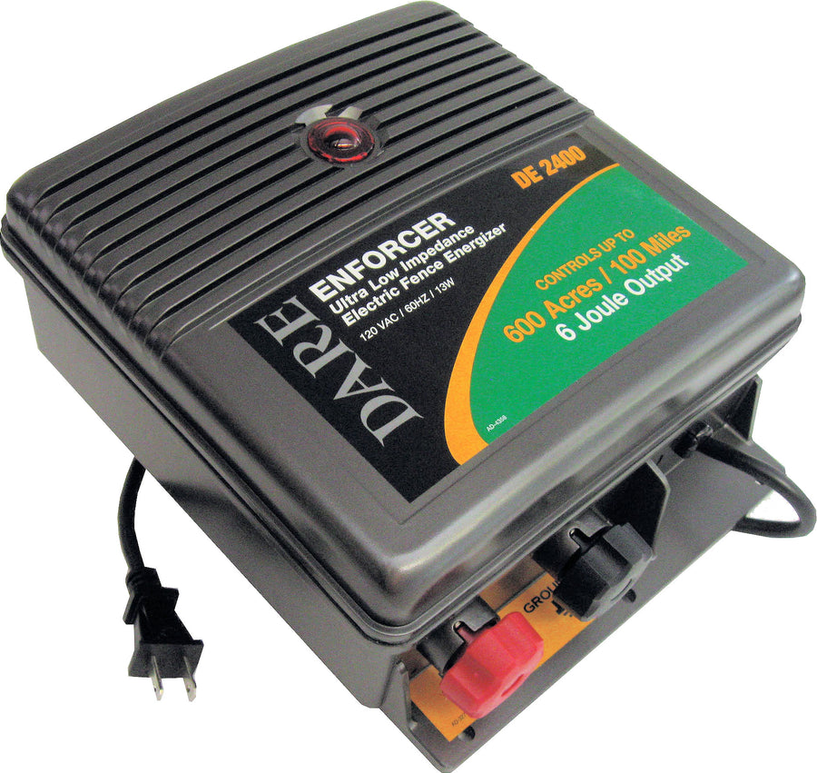 Dare Enforcer 6.0 Joule Fence Charger, 600 Acres-110 Volt - Fencer, Electric