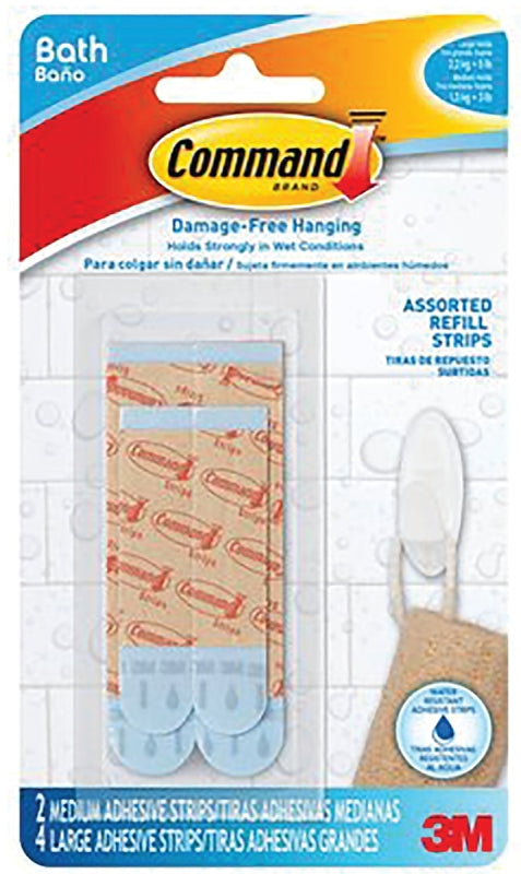 Command BATH22-ES Bath Refill Strip