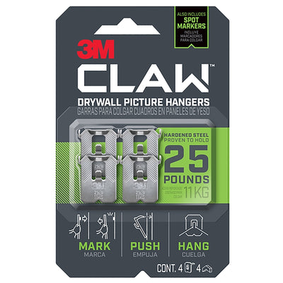 3M CLAW 3PH25M-4ES Drywall Picture Hanger
