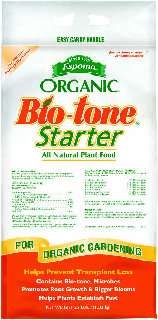 Espoma Bio-Tone Granular Starter Plant Food, 25 lb - Fertilizing