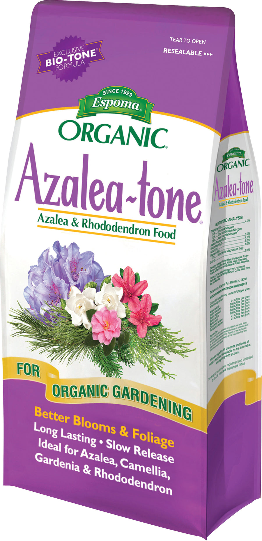 Espoma Azalea-Tone Organic Azalea & Rhododendron Food, 18 lb - Fertilizing
