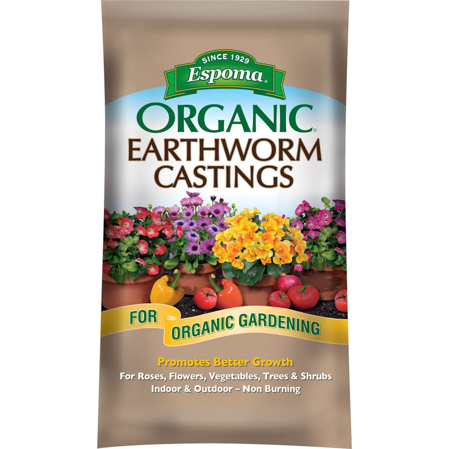 Espoma Earthworm Castings Natural Plant Food, 16 qt - Potting Soils & Mulches