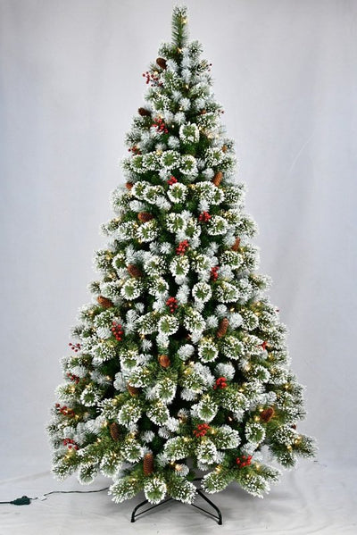 Santas Forest 39115 Frosted Colorado Spruce Tree