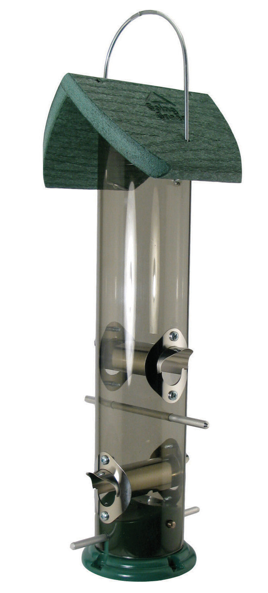 Audubon Going Green Mixed Seed Tube Feeder, Green, 2 lb Cap - Tube Type Feeders Mixed Seed