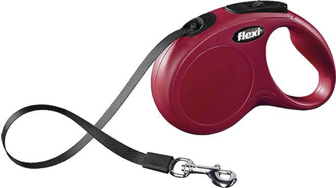 Flexi Classic Tape Retractable Leash, Red, sm-16 ft-33 lb - Retractable Leads