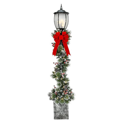 Puleo Asia Limited 301-LPG-70F5LW05 Glittery Lamp Post Yard Decor