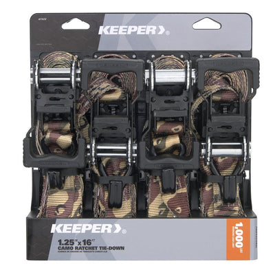 Keeper 47323 Ratchet Tie-Down with Open Handle