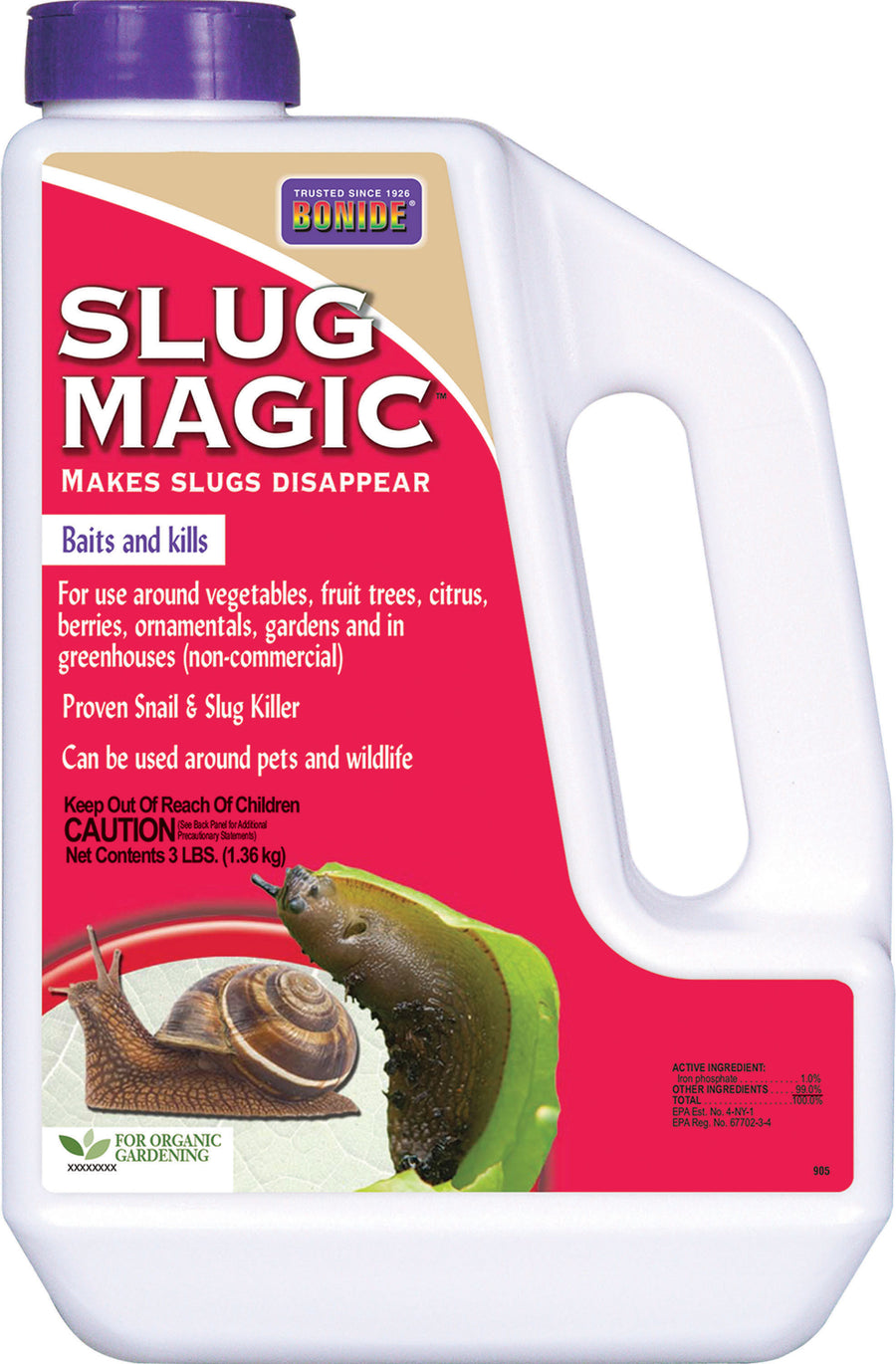 Bonide Slug Magic Slug & Snail Killer Pellets, 3 lb - Insect Control
