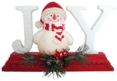 Santas Forest 89804 Lighted Joy Snowman