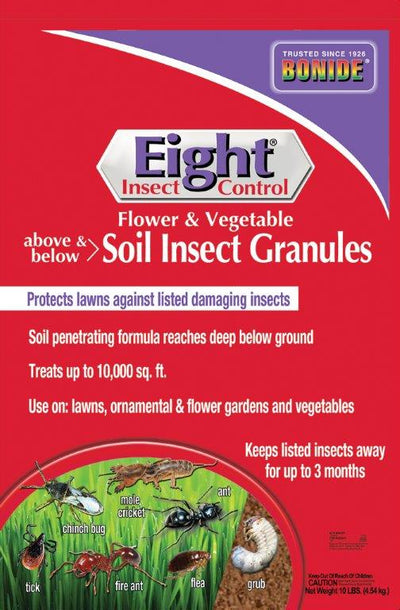 Eight Flower Vegetable & Soil Insect Granules, 10 lb - Granular Dust Aerosols