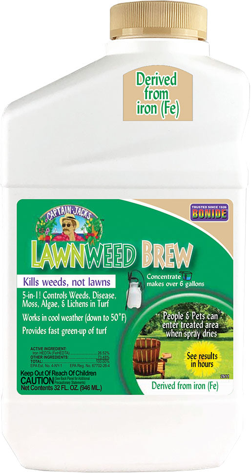 Captain Jack's Lawnweed Brew Concentrate, 32 oz - Weed Control