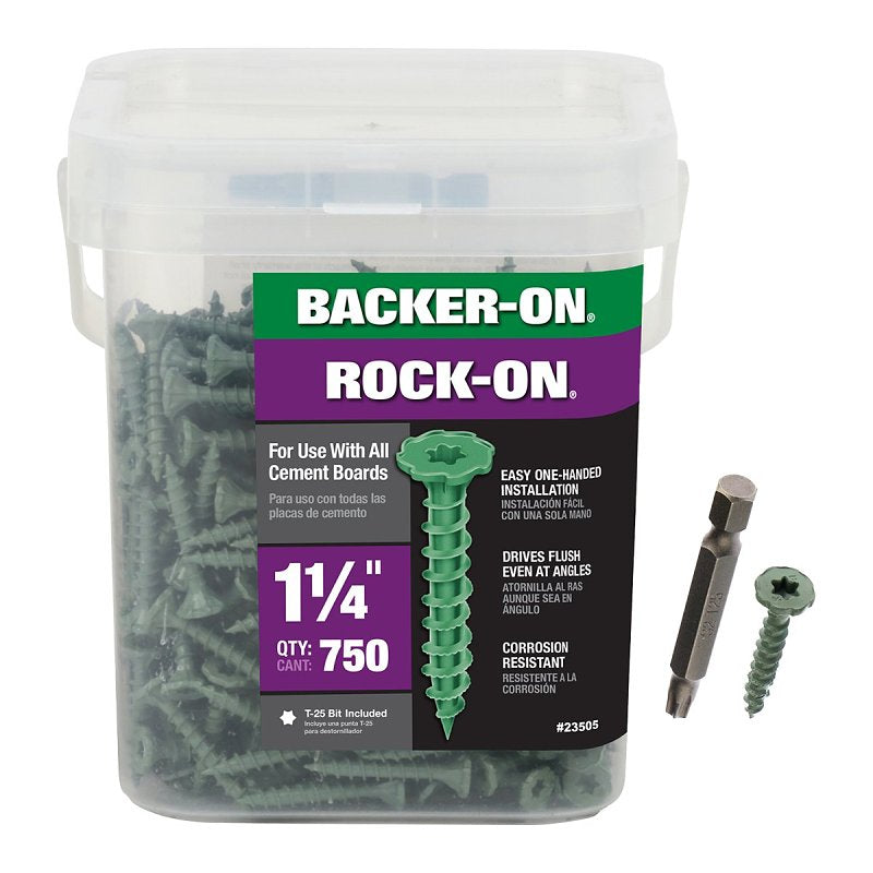 Backer-On Rock-On 23505 Cement Board Screw