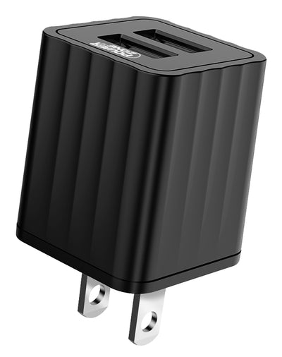 PowerZone KL-50210A Dual USB Wall Charger