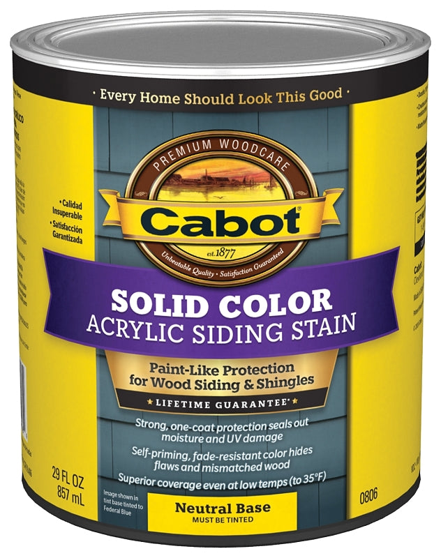 Cabot 140.0000806.005 Solid Stain